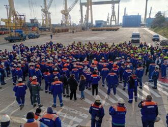 Angajații Șantierului Naval Damen Mangalia continuă acțiunile de protest