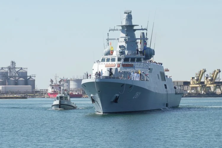 Corveta Contraamiral August Roman, a ajuns în portul militar Constanța